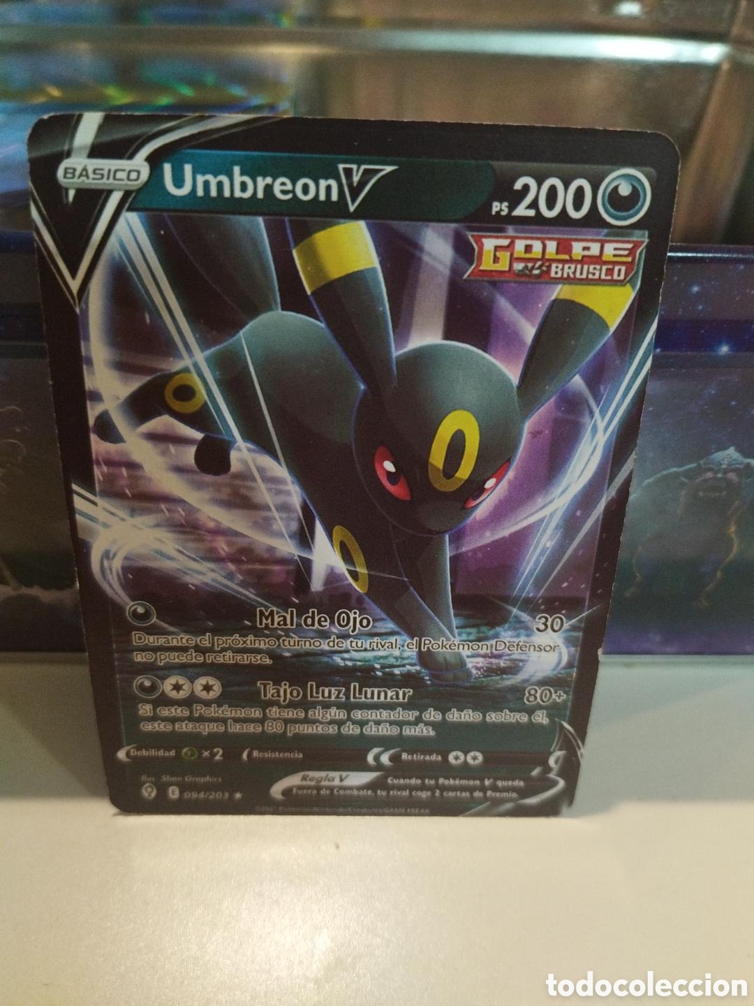 Coleccionismo cromos antiguos: Umbreon V 200 PS pokemon - Foto 1
