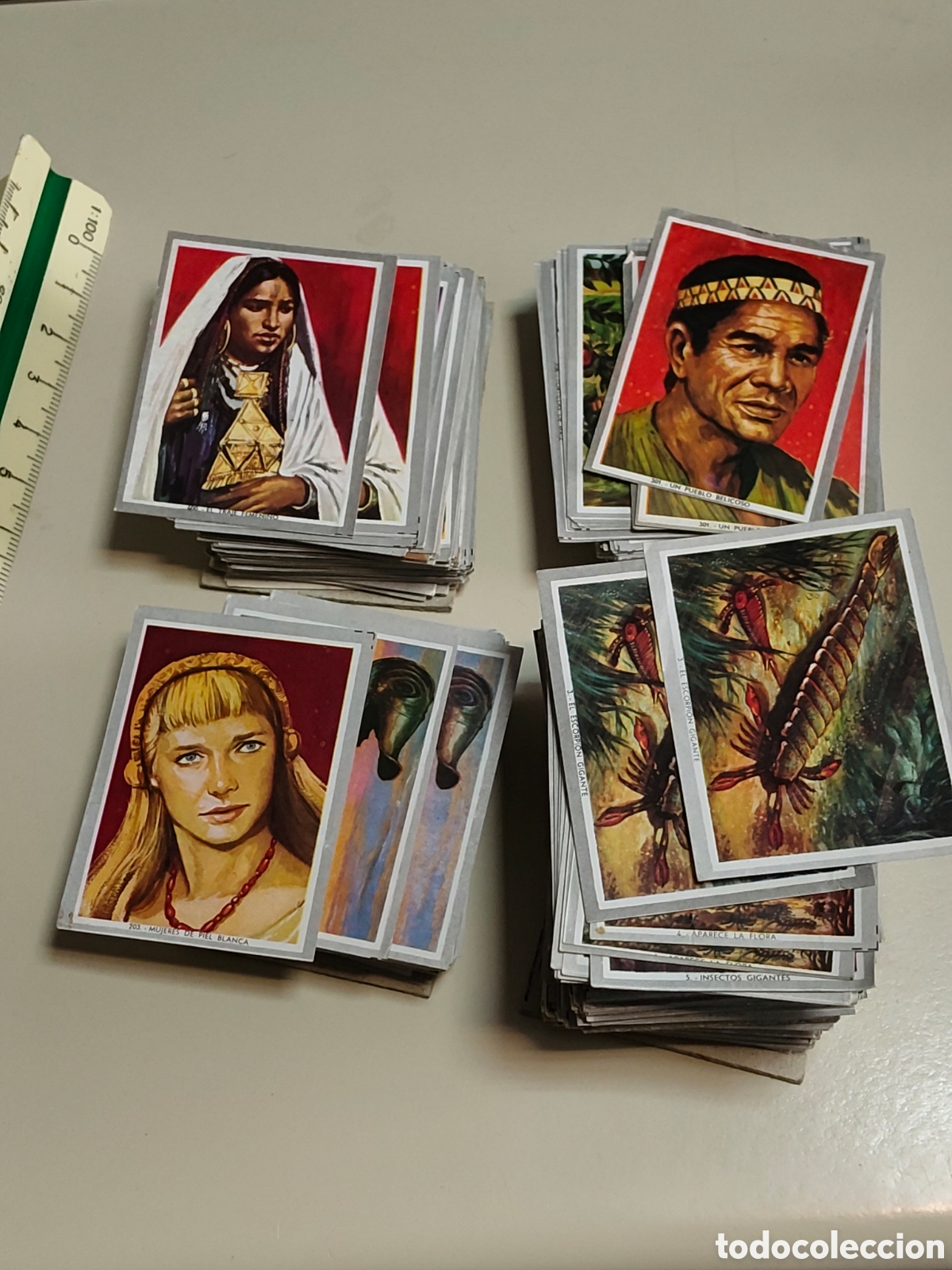 Coleccionismo cromos antiguos: Lote de m&aacute;s de 400 cromos Vida y Color mini nunca pegados hay repetidos