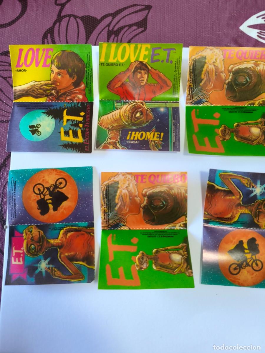 Coleccionismo cromos antiguos: Pegatinas E.T. Phoskitos vintage &ndash; 18 unidades / 9 dobles