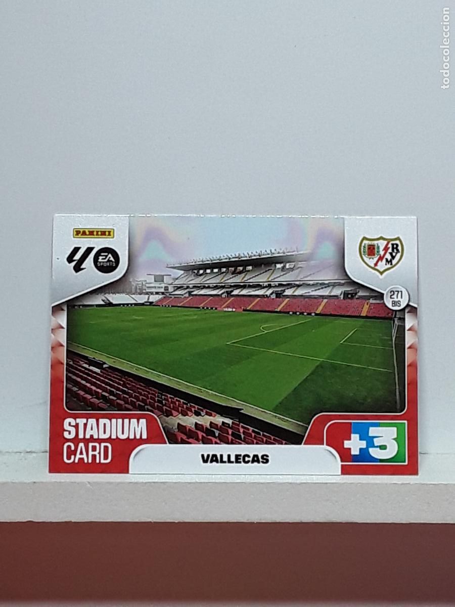 Coleccionismo cromos antiguos: ADRENALYN 2025 2026 25 26 ALBUM PANINI LIGA N 271BIS 271 BIS RAYO VALLECANO ESTADIO VALLECAS