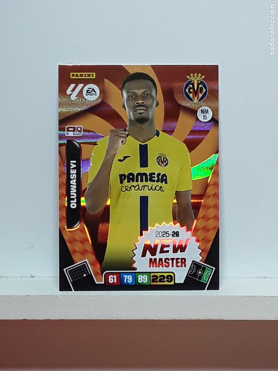 Coleccionismo cromos antiguos: ADRENALYN 2025 2026 25 26 ALBUM PANINI LIGA N NM15 NM 15 VILLARREAL NEW MASTER OLUWASEYI