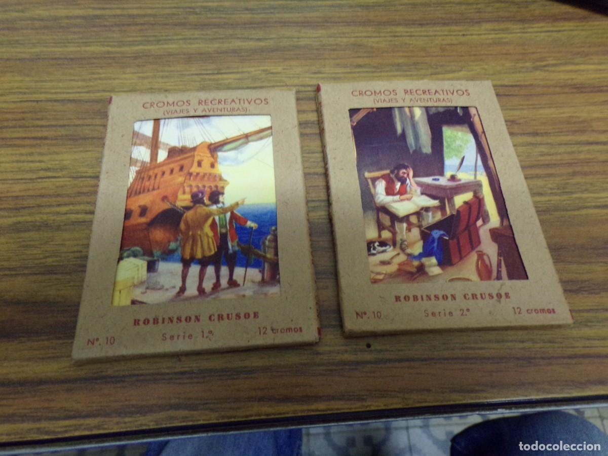 Sammeln alte Sammelbilder: cromos recreativos barsal robinson crusoe numero 10 serie 1,2 24 cromos