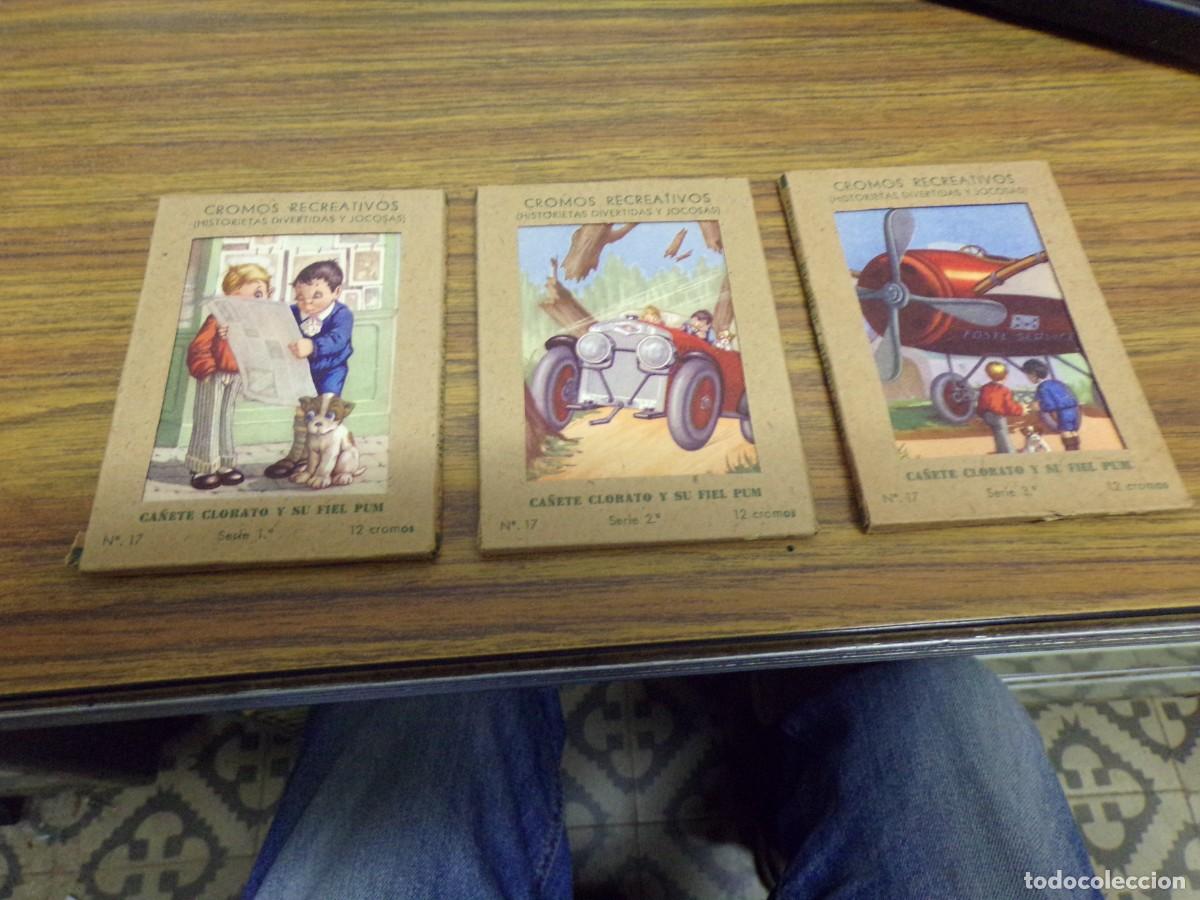 Sammeln alte Sammelbilder: cromos recreativos barsal ca&ntilde;ete clorato y su fiel pum serie 1,2,3 36 cromos