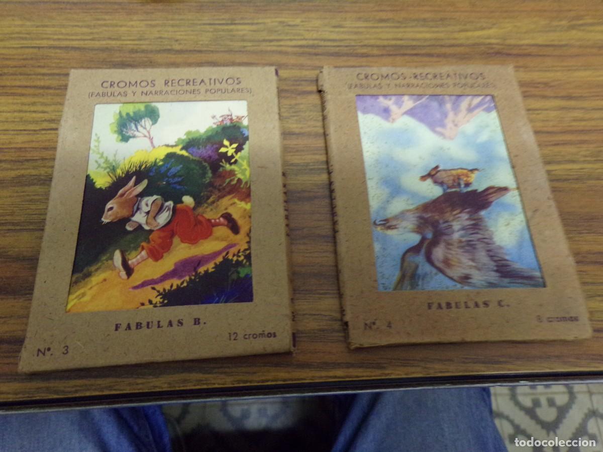 Coleccionismo cromos antiguos: cromos recreativos barsal fabulas b,c