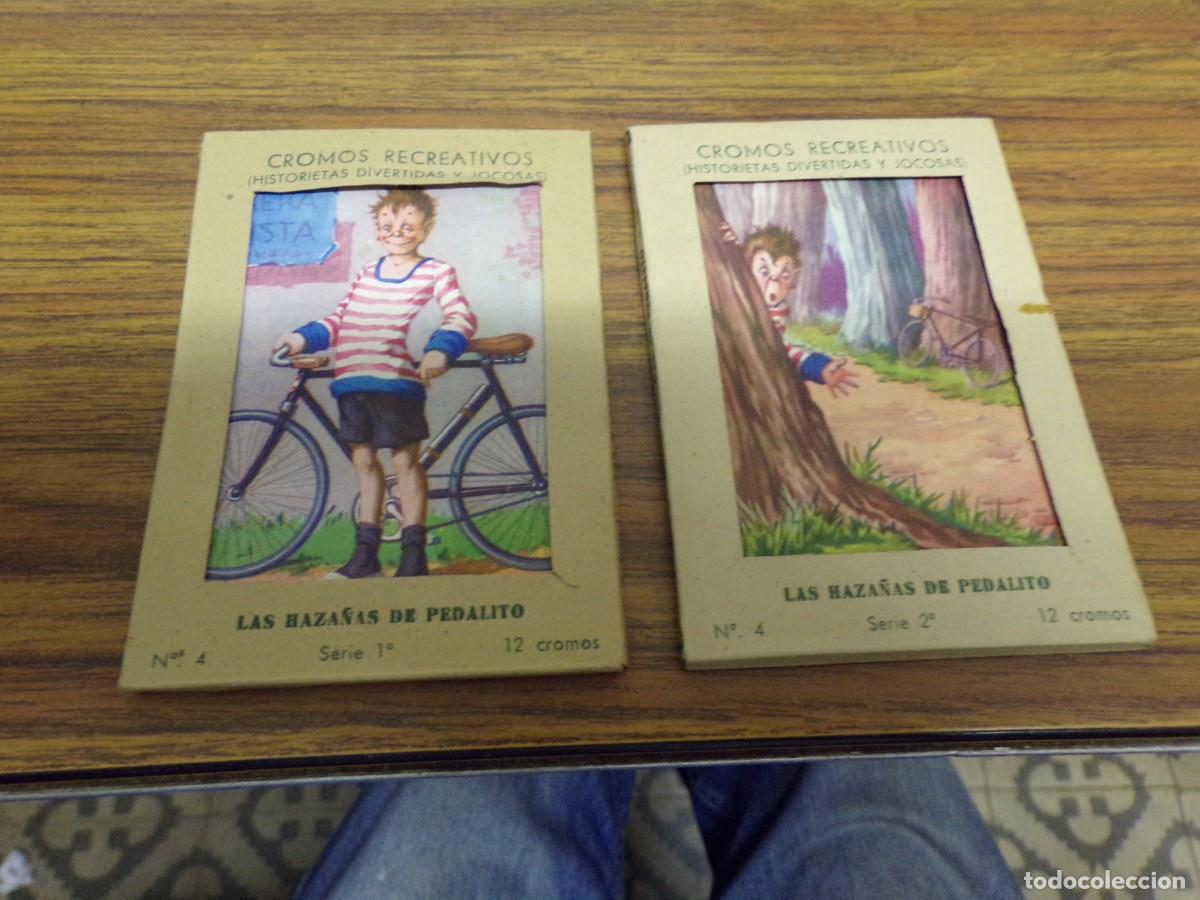 Coleccionismo cromos antiguos: cromos recreativos barsal las haza&ntilde;as de pedalito serie 1,2 24 cromos