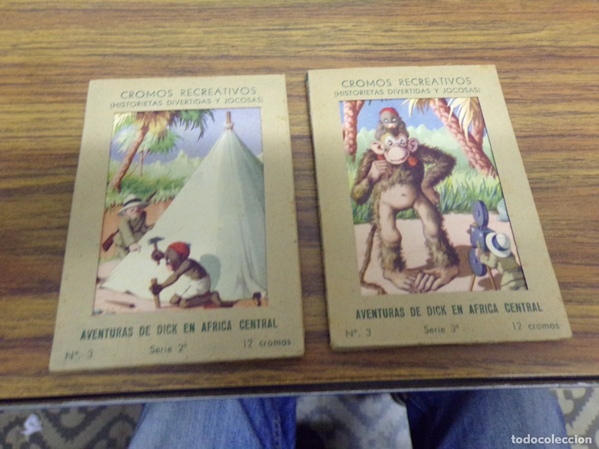 Coleccionismo cromos antiguos: cromos recreativos barsal aventuras de dick en africa central serie 2,3 24 cromos