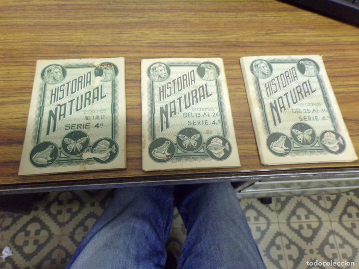 Coleccionismo cromos antiguos: cromos recreativos barsal historia natural serie 4 del 1 al 36