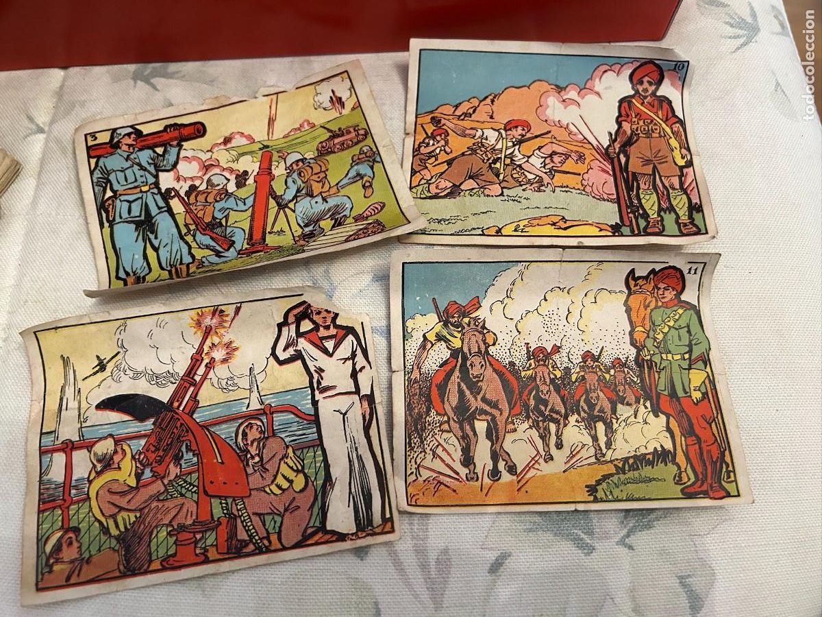 Coleccionismo cromos antiguos: cromos cultura grandes de guerra 4 cromos se venden sueltos