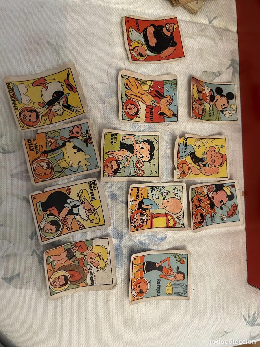 Coleccionismo cromos antiguos: cromos cultura a&ntilde;os 40 pato donald-betty boop-mickey minnie mouse-popeye y otros se venden sueltos
