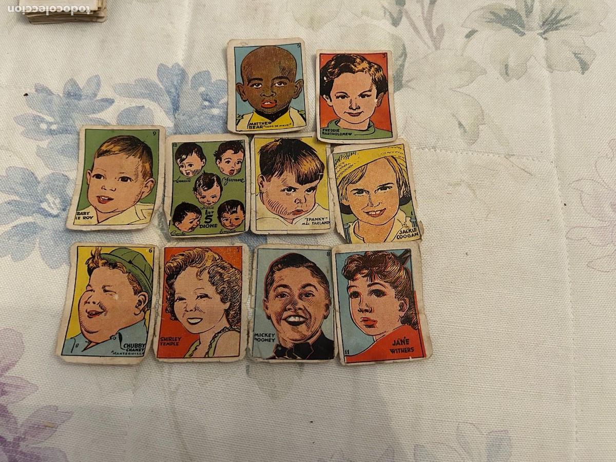 Coleccionismo cromos antiguos: cromos cultura jovenes actores shirley temple-mickey rooney y otros se venden sueltos como se ven