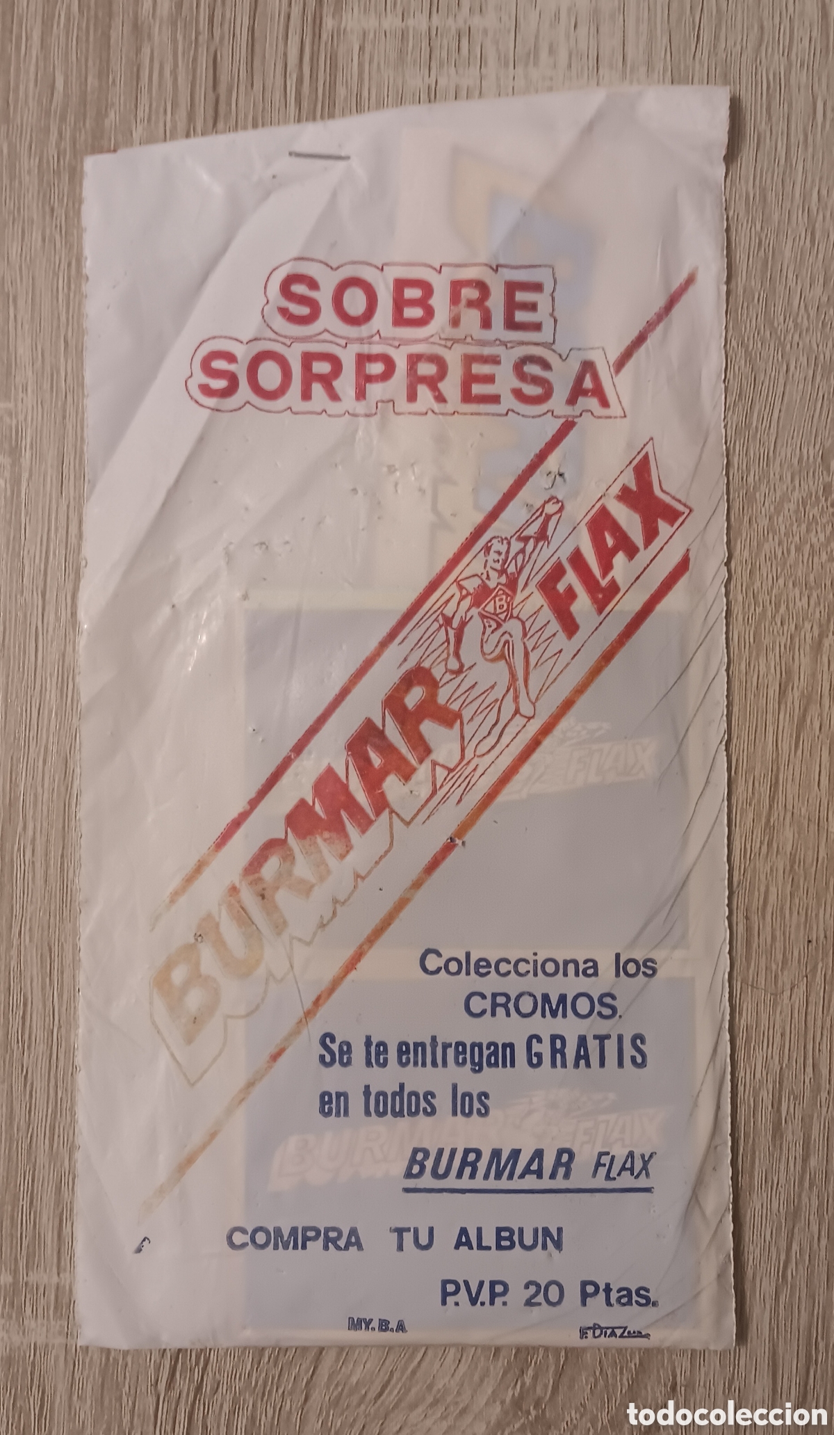 Coleccionismo cromos antiguos: SOBRE SORPRESA CROMOS BURMAR FLASH NO MATUTANO NO PANRICO NO CROPAN BIMBO NO PHOSKITOS