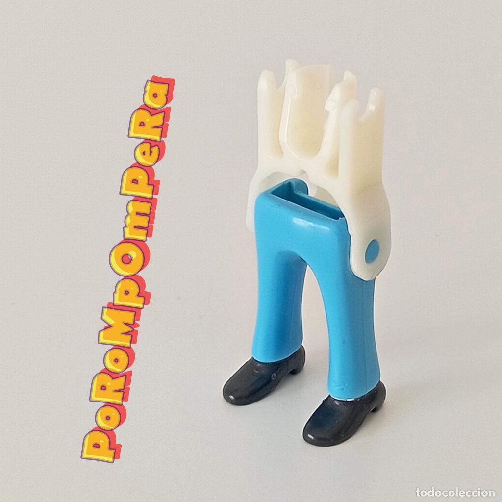 Coleccionismo cromos antiguos: PLAYMOBIL pierna pantal&oacute;n azul zapato negro + esqueleto CUSTOM/COMPLETAR O3