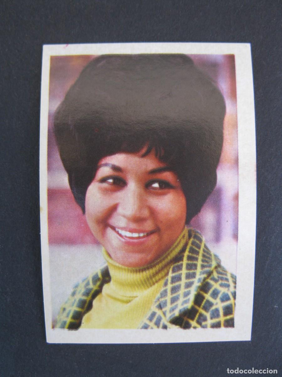 Coleccionismo cromos antiguos: POP FESTIVAL - CROMO N&ordm; 148 - ARETHA FRANKLIN - EDITORIAL FHER - NUNCA PEGADO.