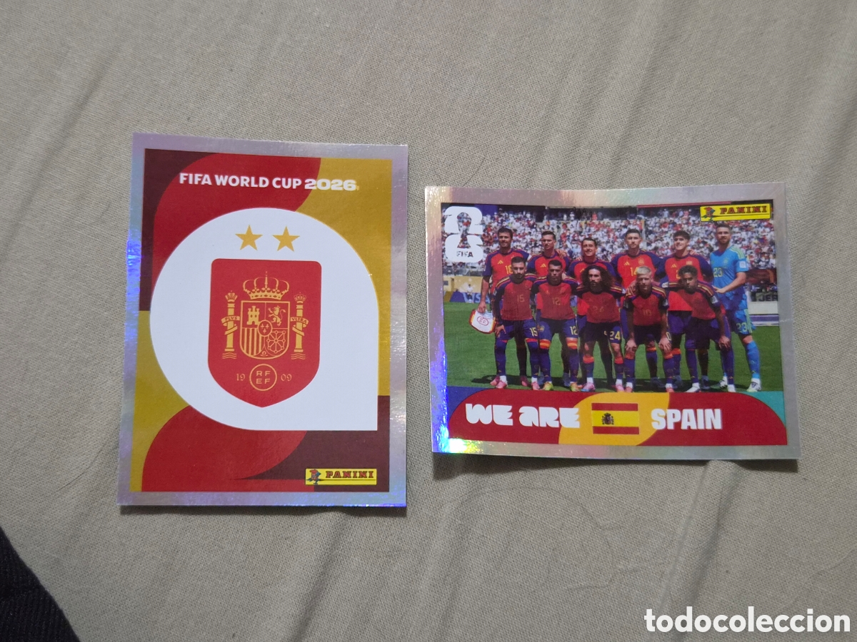 Coleccionismo cromos antiguos: FIFA WORLD CUP 2026 ESP 1 BIS ESP 13 BIS ACTUALIZACI&Oacute;N CON LAS 2 ESTRELLAS