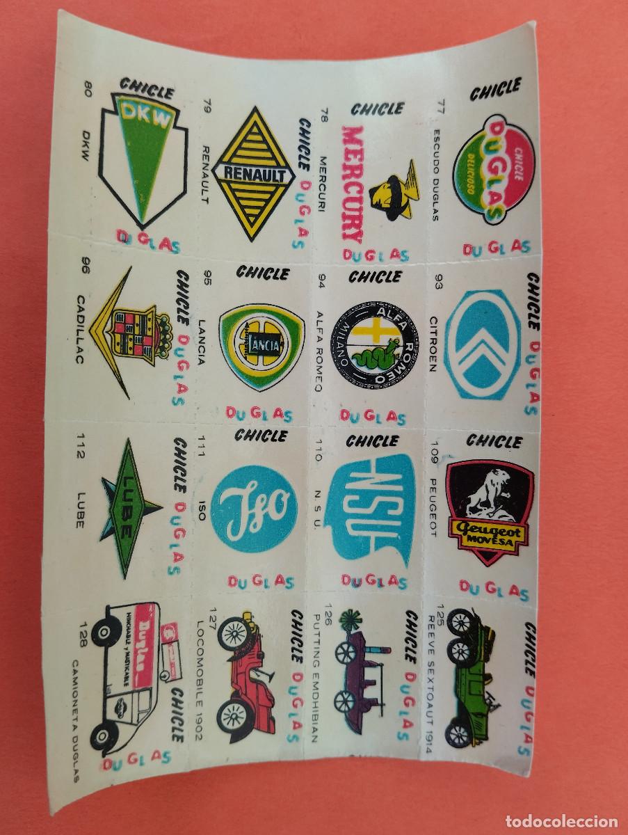 Coleccionismo cromos antiguos: CHICLE DUGLAS CHICLES DOUGLAS CROMOS CALCOMANIAS AUTOMOVILES COCHES A&Ntilde;OS 1950&rsquo;s 1960&rsquo;s