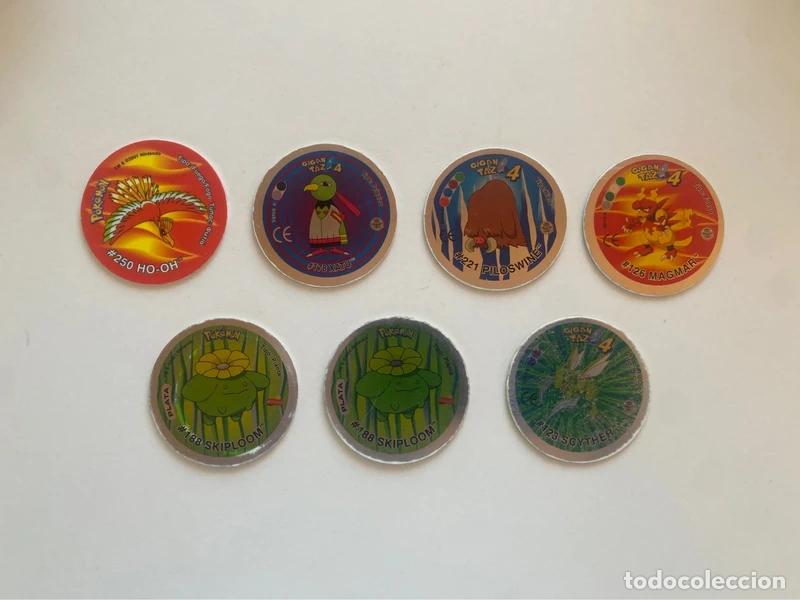 Coleccionismo cromos antiguos: Tazos Pok&eacute;mon Grandes Matutano (2001) - Master Tazo Ho-Oh y Gigan Tazo