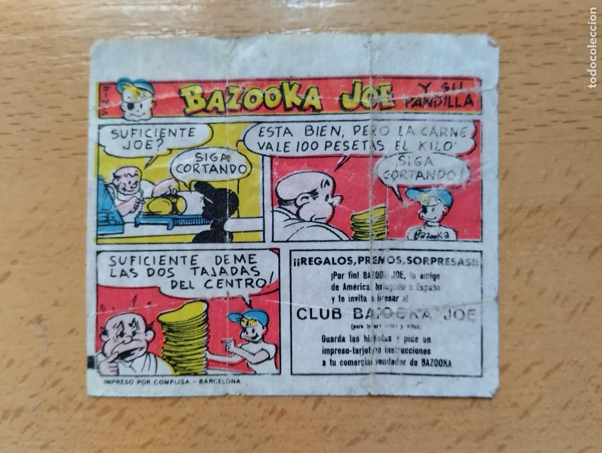 Coleccionismo cromos antiguos: CROMO CHICLE CHICLES BAZOOKA CLUB BAZOKA JOE Y SU PANDILLA. HISTORIETA.