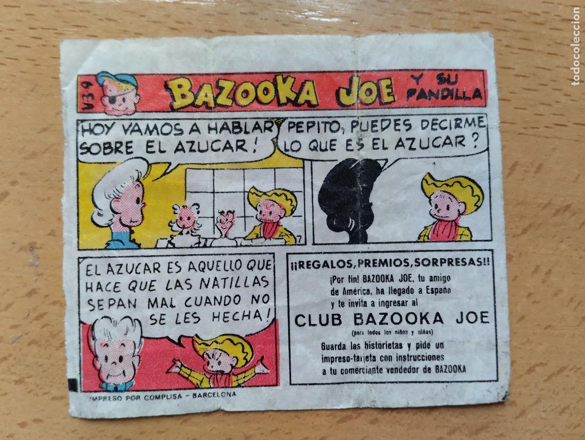 Coleccionismo cromos antiguos: CROMO CHICLE CHICLES BAZOOKA CLUB BAZOKA JOE Y SU PANDILLA. HISTORIETA.