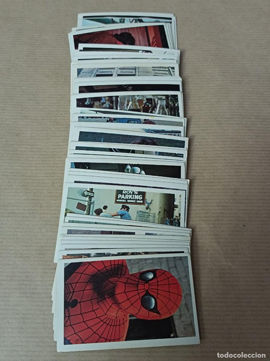 Coleccionismo cromos antiguos: 43 CROMOS FHER DIFERENTES SPIDERMAN PACOSA DOS