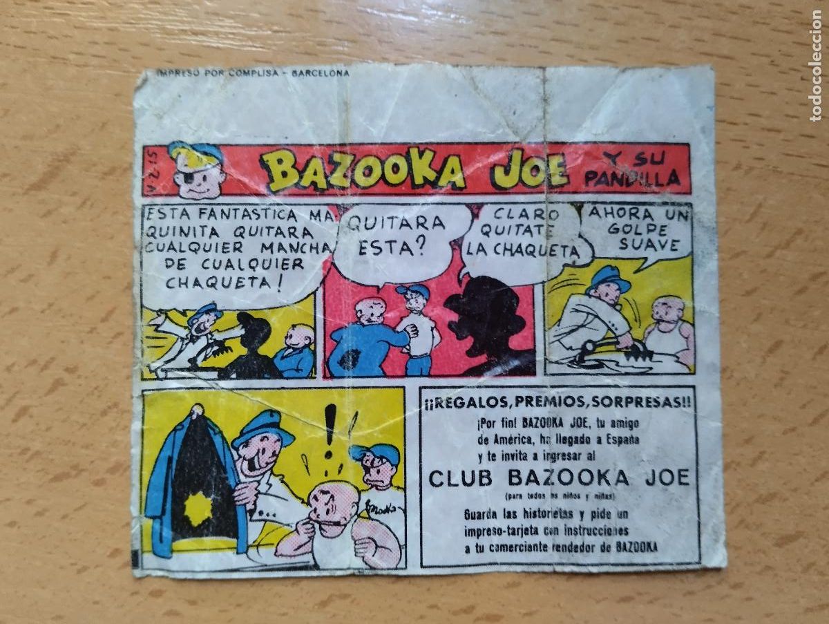 Coleccionismo cromos antiguos: CROMO CHICLE CHICLES BAZOOKA CLUB BAZOKA JOE Y SU PANDILLA. HISTORIETA.