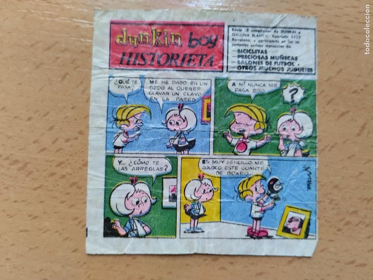 Coleccionismo cromos antiguos: DUNKIN BOY - HISTORIETA - CHICLES DUNKIN - A&Ntilde;OS 60.