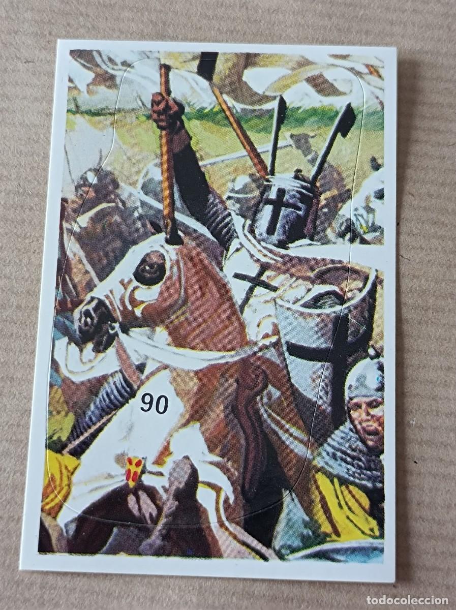 Coleccionismo cromos antiguos: Cromo N&ordm; 90 BATALLAS HIST&Oacute;RICAS EDITORIAL COX SIN PEGAR COMPATIBLE CON DIFUSURA DE CULTURAS