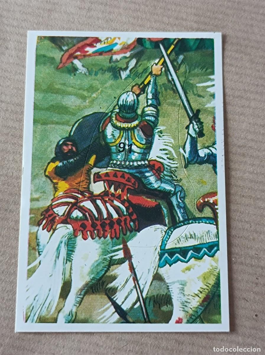 Coleccionismo cromos antiguos: Cromo N&ordm; 91 BATALLAS HIST&Oacute;RICAS EDITORIAL COX SIN PEGAR COMPATIBLE CON DIFUSURA DE CULTURAS
