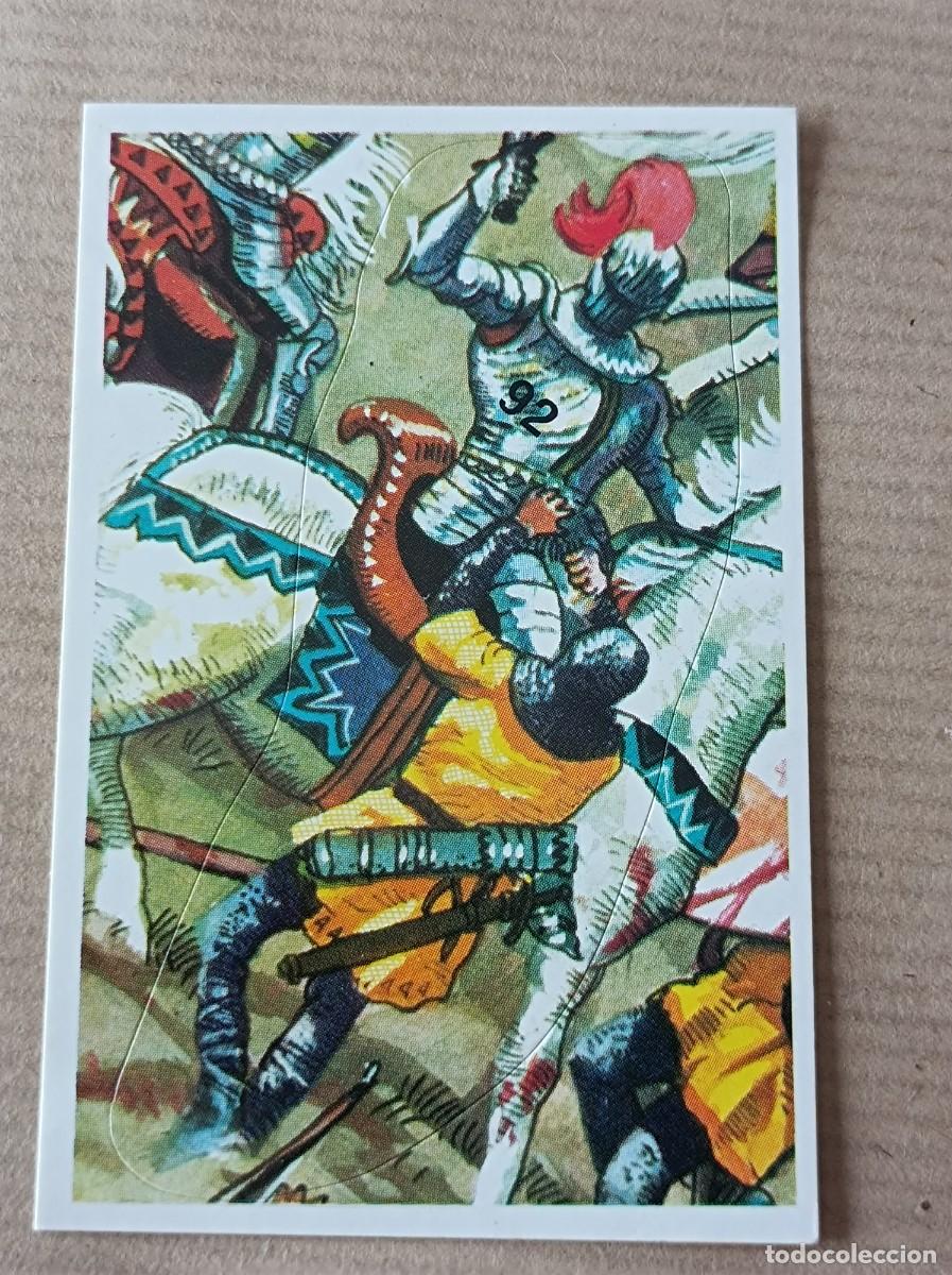Coleccionismo cromos antiguos: Cromo N&ordm; 92 BATALLAS HIST&Oacute;RICAS EDITORIAL COX SIN PEGAR COMPATIBLE CON DIFUSURA DE CULTURAS