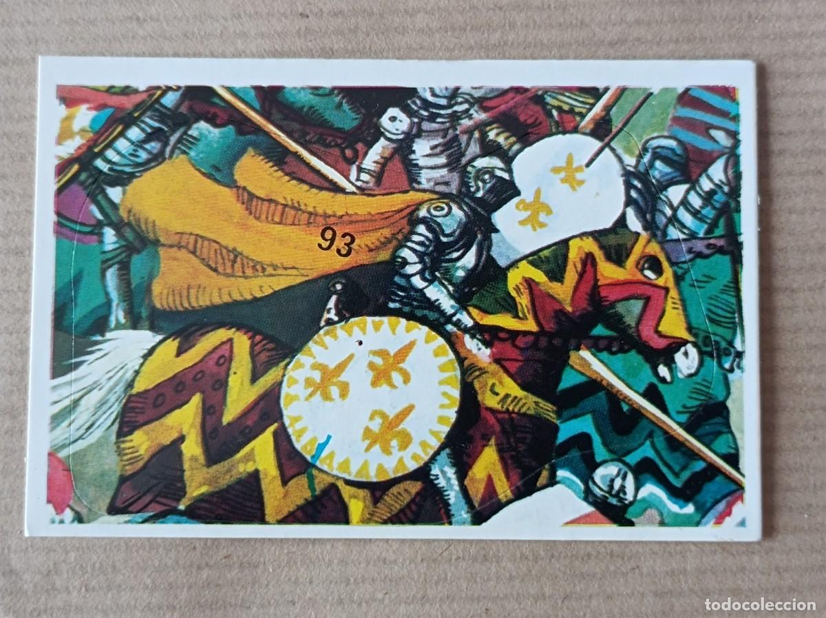 Coleccionismo cromos antiguos: Cromo N&ordm; 93 BATALLAS HIST&Oacute;RICAS EDITORIAL COX SIN PEGAR COMPATIBLE CON DIFUSURA DE CULTURAS