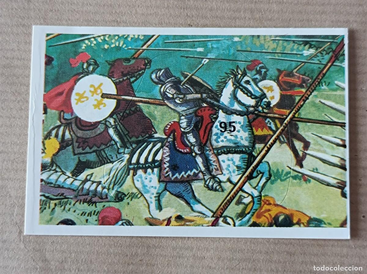 Coleccionismo cromos antiguos: Cromo N&ordm; 95 BATALLAS HIST&Oacute;RICAS EDITORIAL COX SIN PEGAR COMPATIBLE CON DIFUSURA DE CULTURAS
