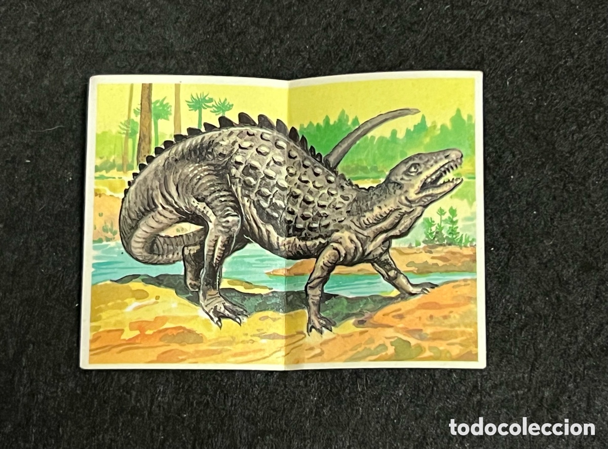 Coleccionismo cromos antiguos: CROMO BOLLYCAO LOS AUTENTICOS CROMOS DE LOS DINOSAURIOS SCUTELLOSAURUS N&Uacute;MERO 22.