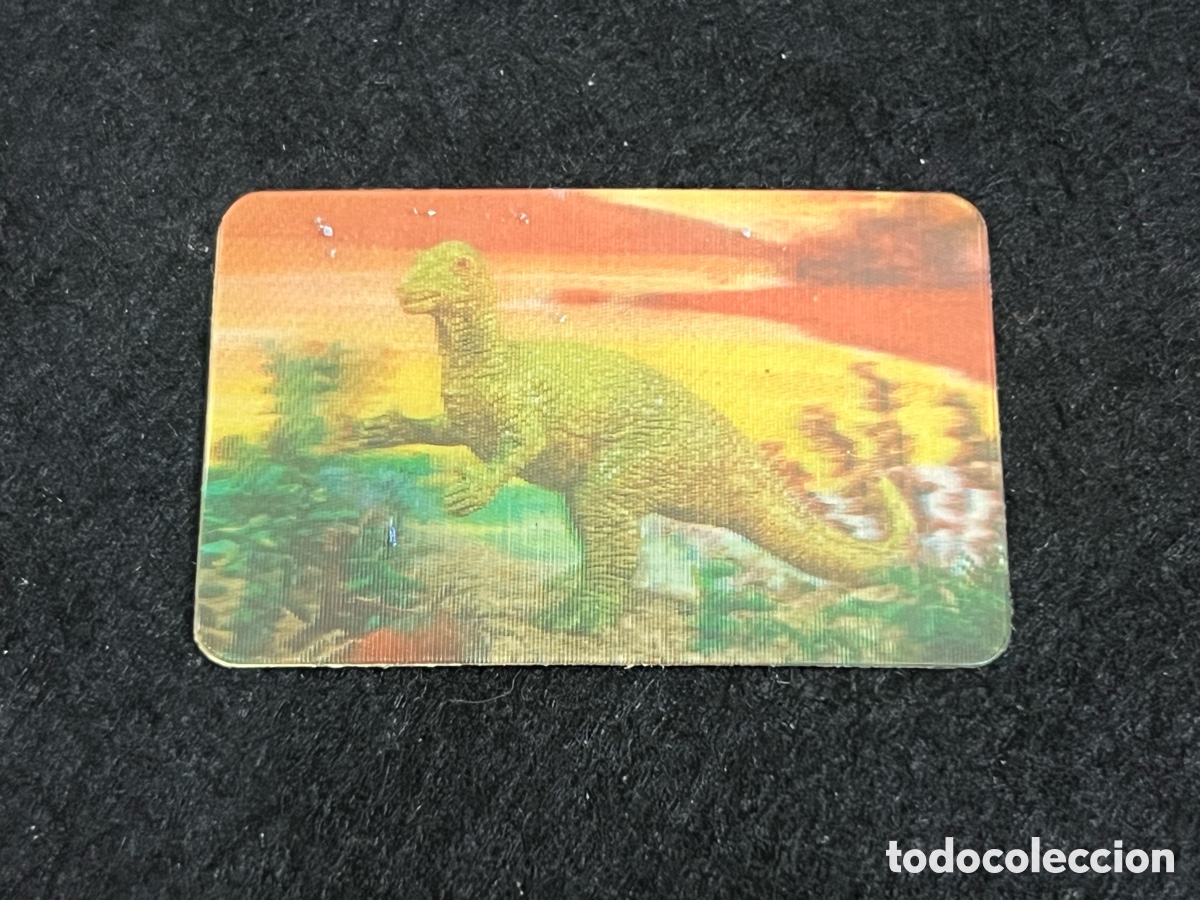 Coleccionismo cromos antiguos: CROMO BOLLYCAO LOS AUTENTICOS CROMOS DE LOS DINOSAURIOS N&Uacute;MERO 9 HOLOGRAFICO.