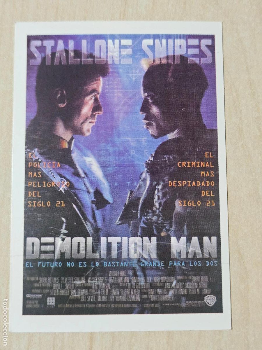 Coleccionismo cromos antiguos: HISTORIA DE TUS PEL&Iacute;CULAS CROMO N&ordm; 11 DEMOLITION MAN