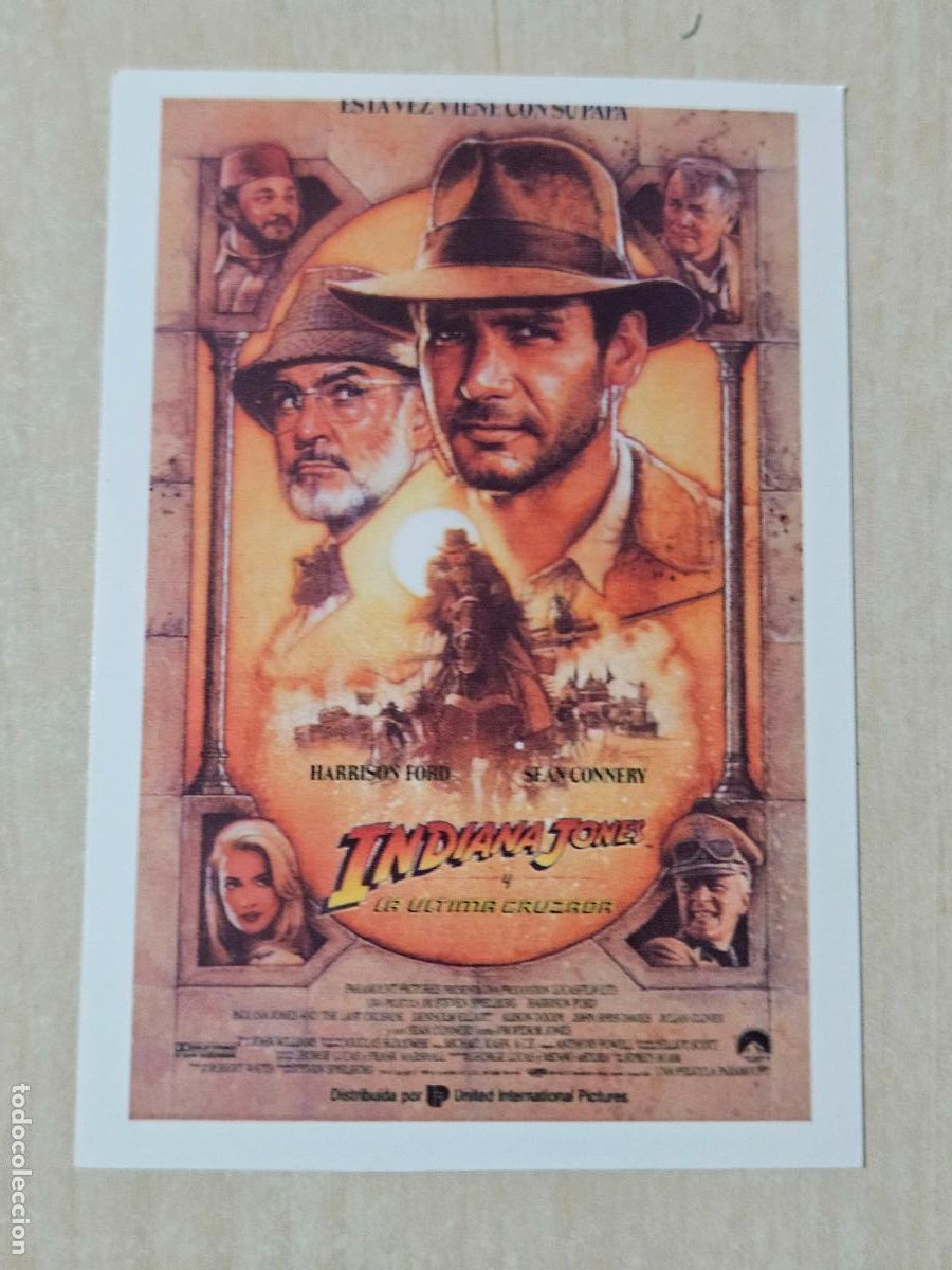 Coleccionismo cromos antiguos: HISTORIA DE TUS PEL&Iacute;CULAS CROMO N&ordm; 19 INDIANA JONES Y LA ULTIMA CRUZADA