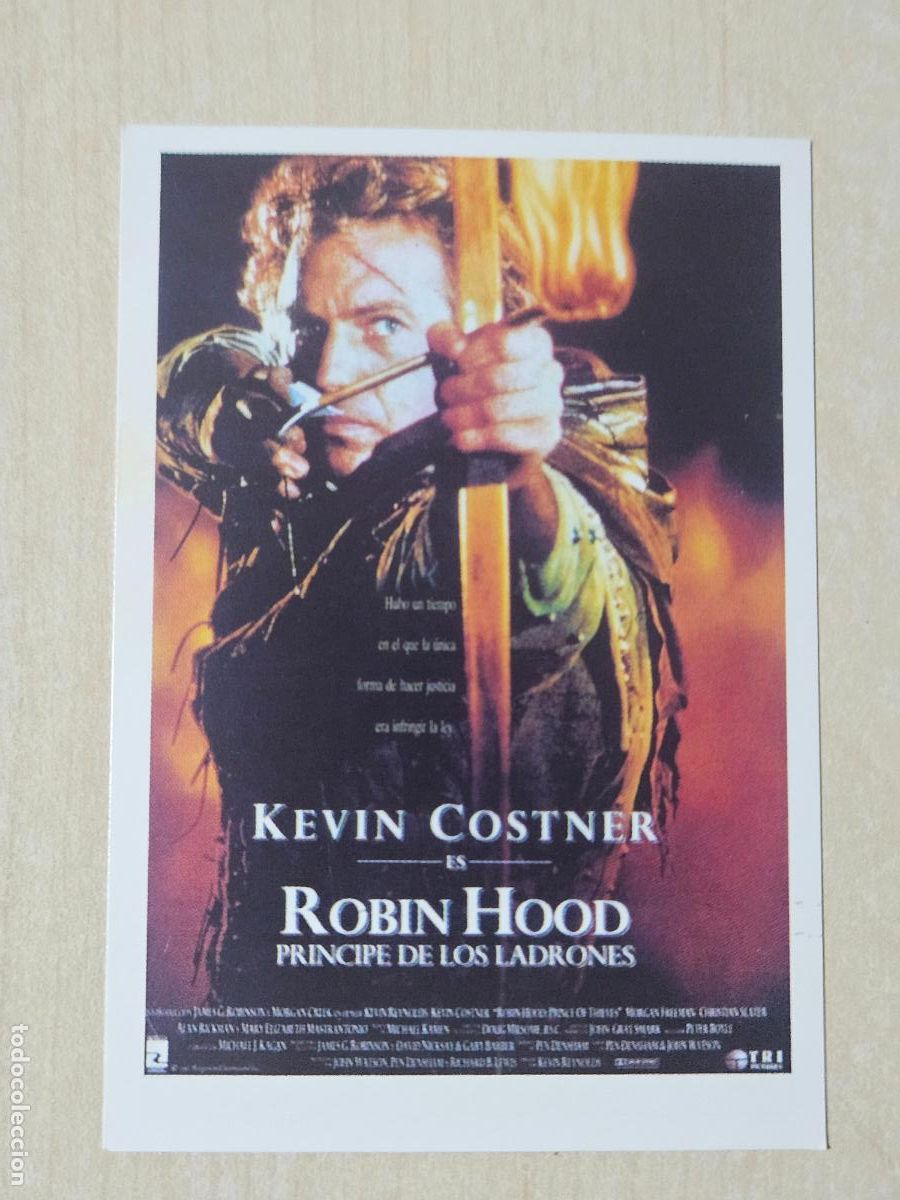 Coleccionismo cromos antiguos: HISTORIA DE TUS PEL&Iacute;CULAS CROMO N&ordm; 22 ROBIN HOOD PRINCIPE DE LOS LADRONES
