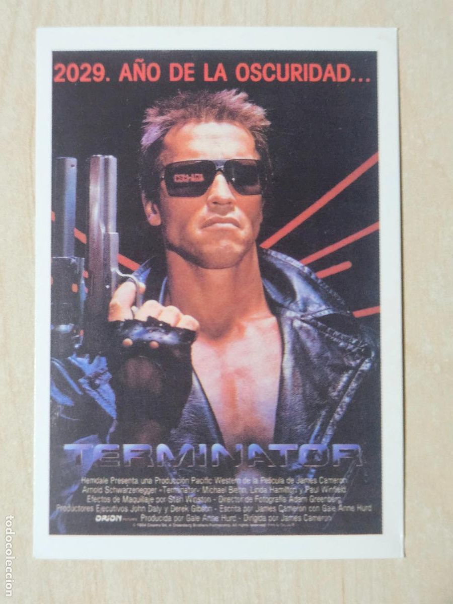 Coleccionismo cromos antiguos: HISTORIA DE TUS PEL&Iacute;CULAS CROMO N&ordm; 54 TERMINATOR