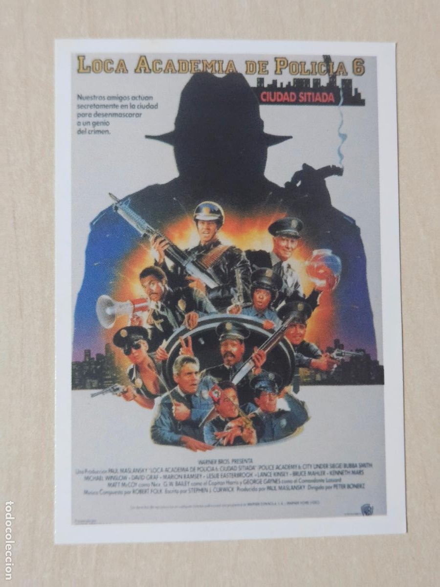 Coleccionismo cromos antiguos: HISTORIA DE TUS PEL&Iacute;CULAS CROMO N&ordm; 75 LOCA ACADEMIA DE POLICIA 6