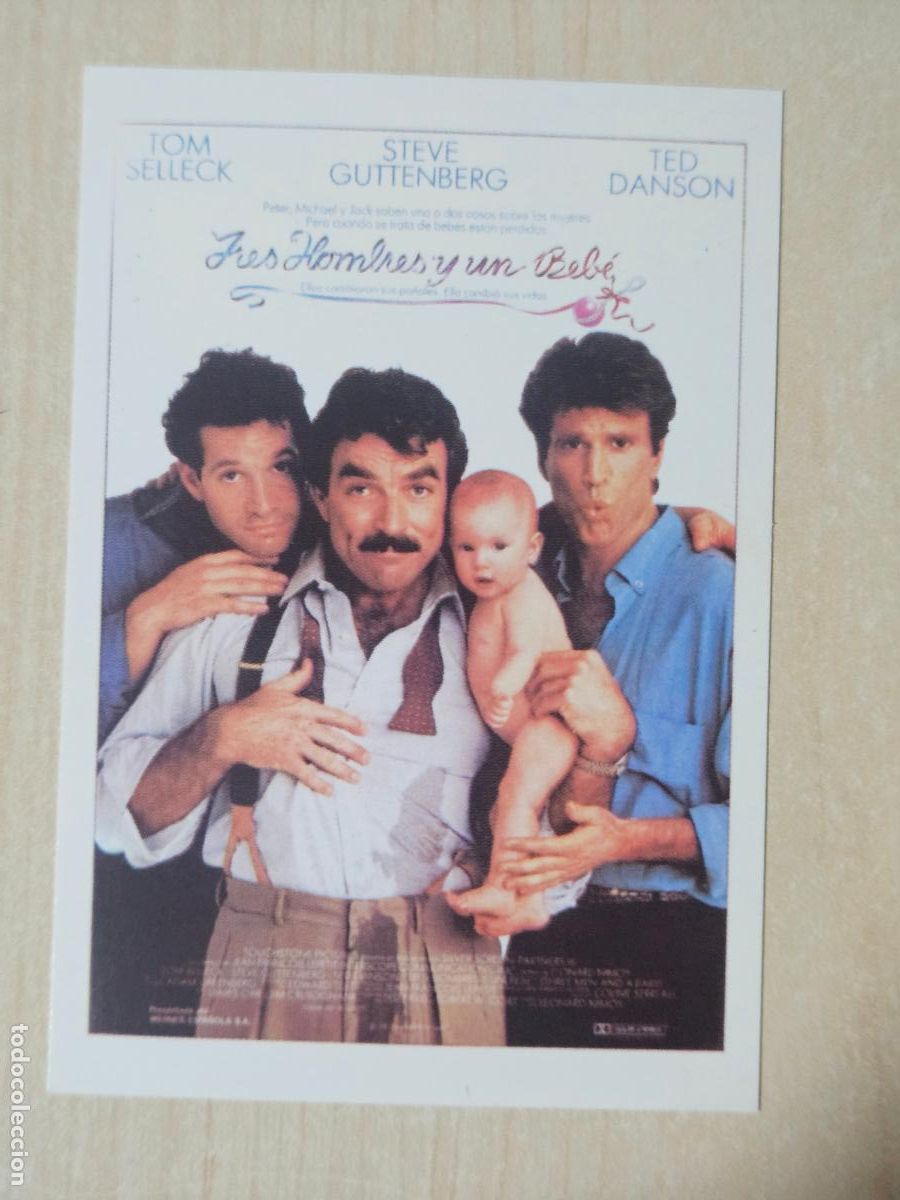 Coleccionismo cromos antiguos: HISTORIA DE TUS PEL&Iacute;CULAS CROMO N&ordm; 97 TRES HOMBRES Y UN BEBE