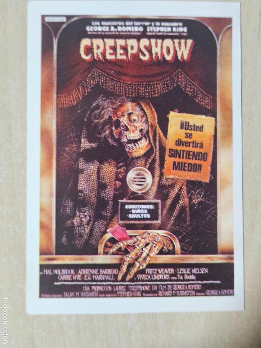 Coleccionismo cromos antiguos: HISTORIA DE TUS PEL&Iacute;CULAS CROMO N&ordm; 108 CREEPSHOW