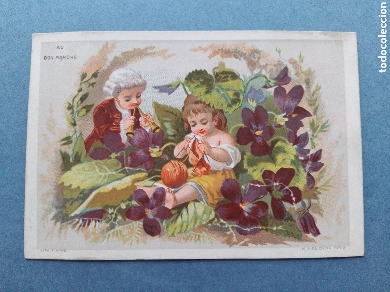 Coleccionismo cromos antiguos: Cromo propaganda Maison Aristide Boucicaut - Foto 1