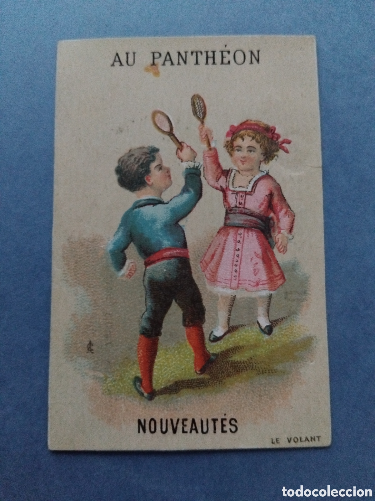 Coleccionismo cromos antiguos: Cromo propaganda Au Panth&eacute;on