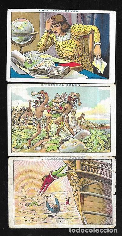 Coleccionismo cromos antiguos: Cromo. Cristobal Col&oacute;n. N&ordm;s 6 -37 -113. Chocolate Juncosa Lit. Tip. Ba&ntilde;&oacute;