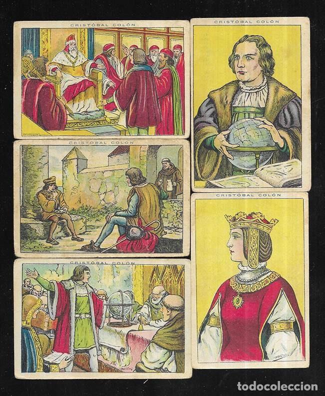 Coleccionismo cromos antiguos: Cromo. Cristobal Col&oacute;n. Col. de 40 dibujos. 24 ejem. Chocolate Juncosa Lit. Tip. Ba&ntilde;&oacute;
