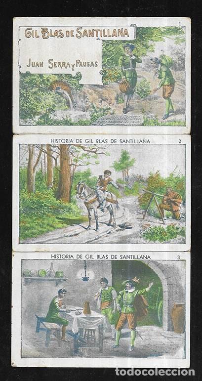 Coleccionismo cromos antiguos: Cromo; Gil Blas De Santillana. Col. de 50 Juan Serra y Pausas. falta el 19. Sin Publicidad