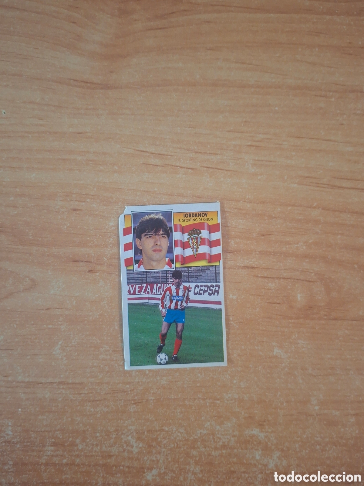 Collectable Antique Stickers: Este 90 91 iordanov gijon mal estado 24fichaje despegado ver fotos
