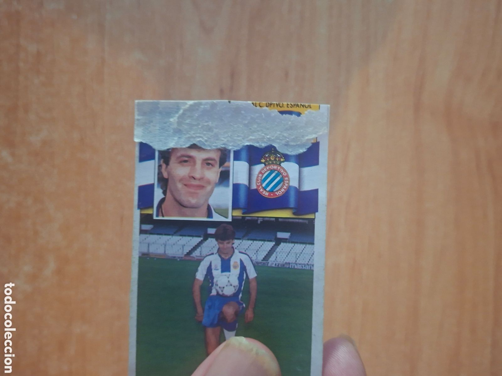 Colecionismo Cromos antigos: Este 90 91 sirakov espa&ntilde;ol mal estado por delante coloca despegado ver fotos