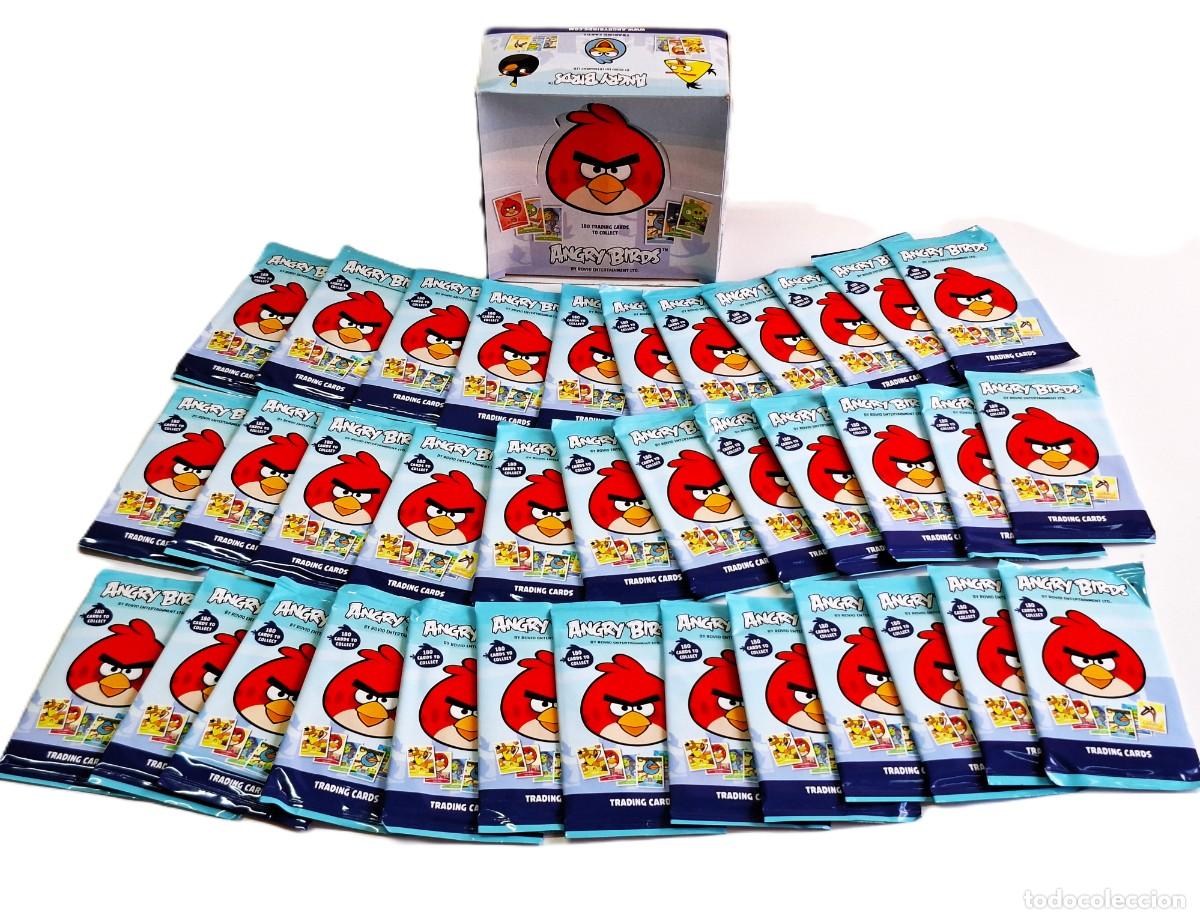 Coleccionismo cromos antiguos: ANGRY BIRDS CAJA DE 36 SOBRES DE TARJETAS O CROMOS NUEVOS, SELLADOS Y ENTEROS