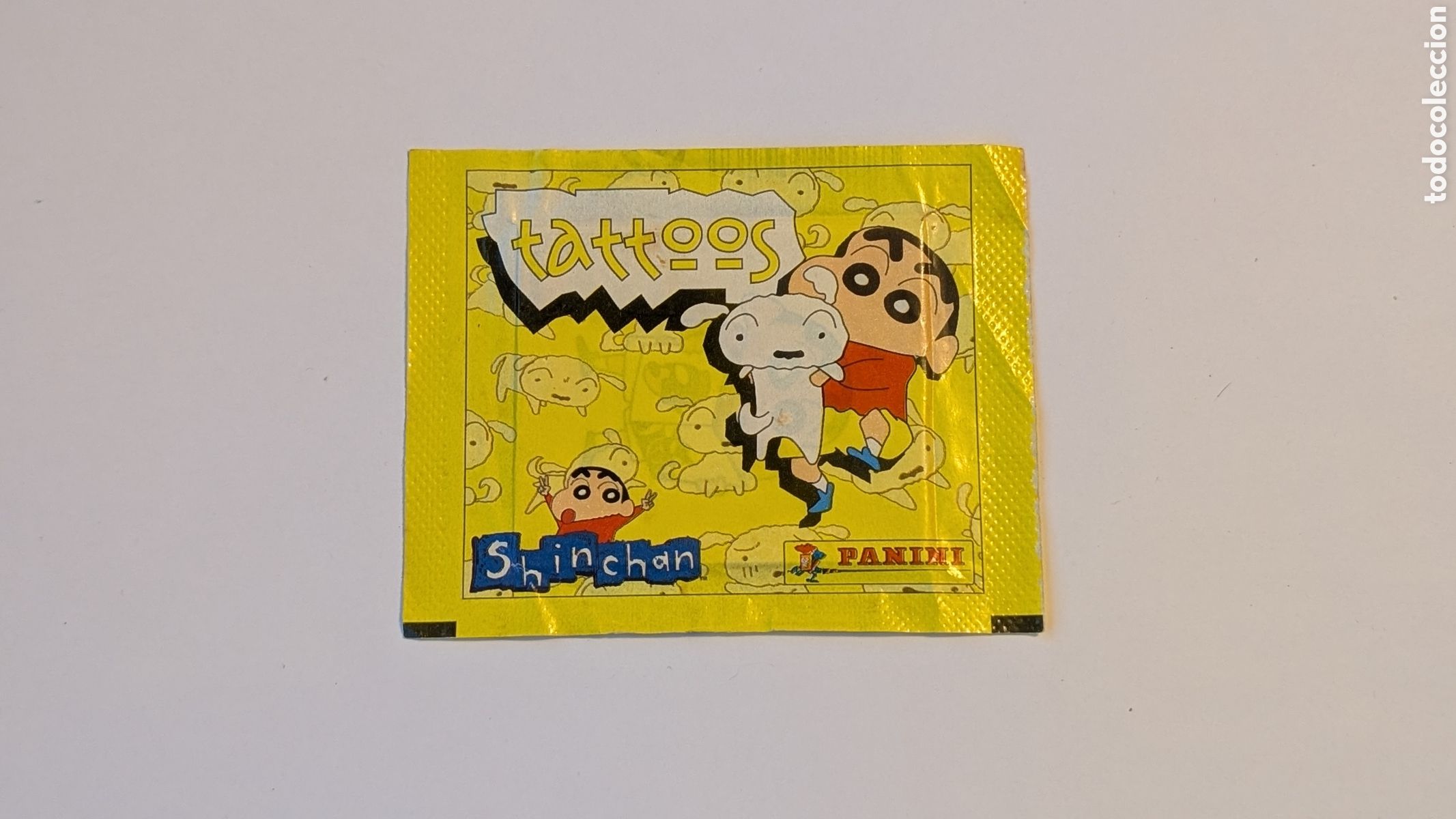 Coleccionismo cromos antiguos: Raro sobre sin abrir Shin Chan. Tatuajes. Tattoos. Panini