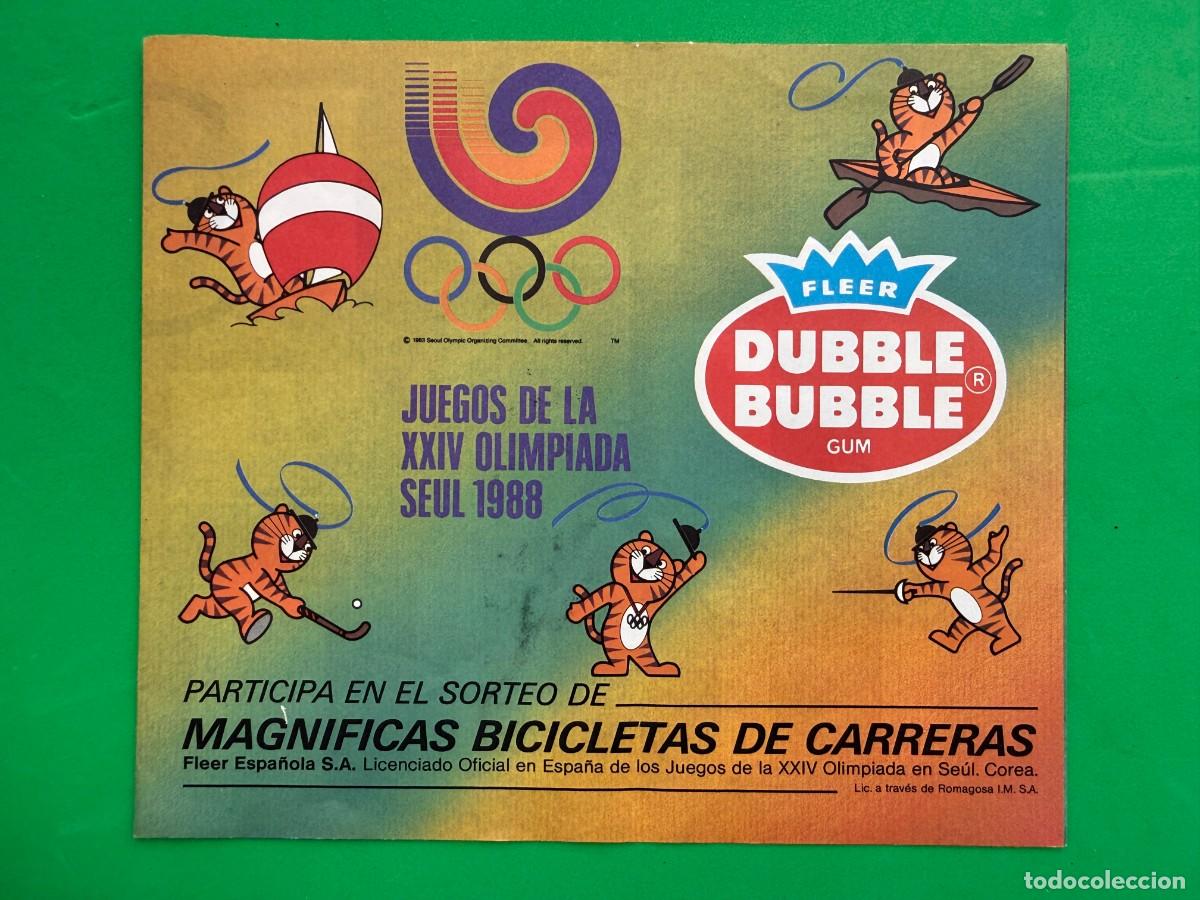 Coleccionismo cromos antiguos: &Aacute;lbum vac&iacute;o chicle - Olimpiadas Se&uacute;l 1988 - Fleer Dubble Bubble