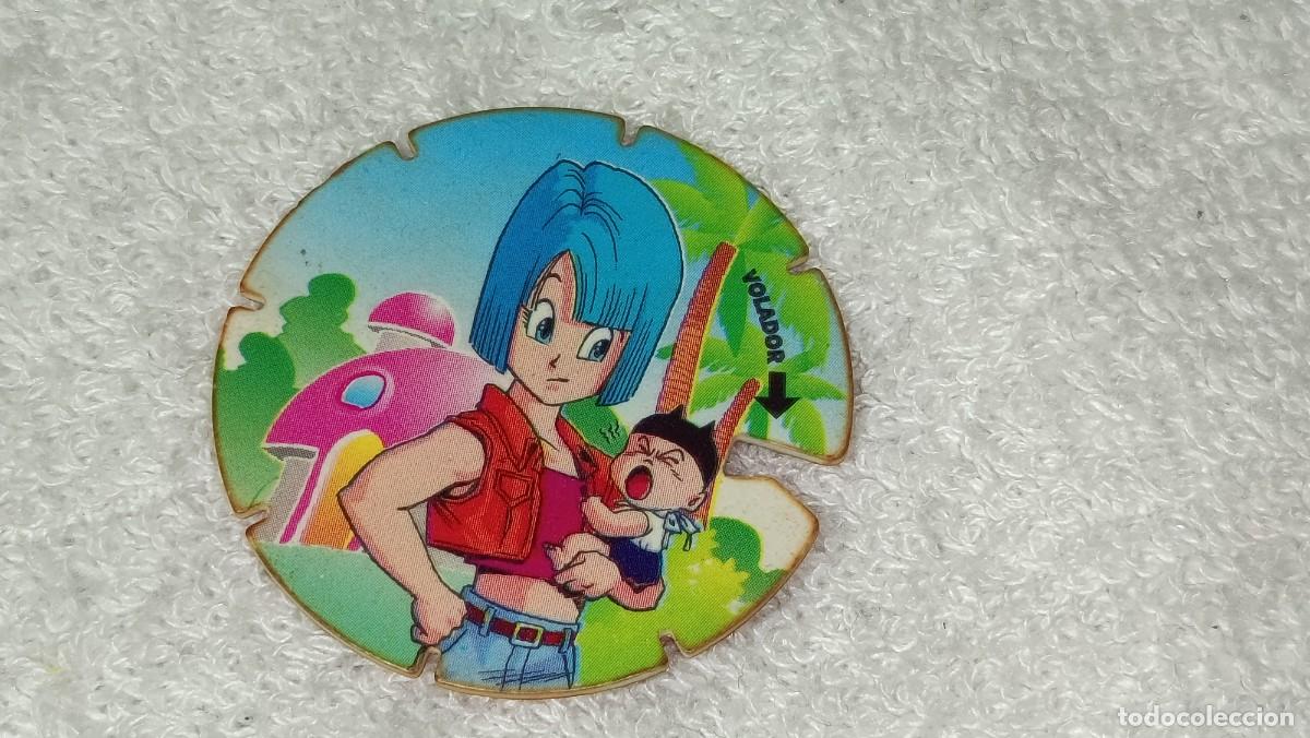 Coleccionismo cromos antiguos: ANTIGUO TAZO VOLADOR N&ordm; 30 DRAGON BALL Z BOLA DEL DRAGON - BULMA - PROMOCIONAL DE MATUTANO A&Ntilde;OS 90